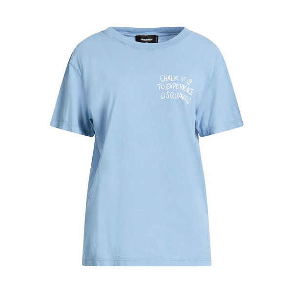 【送料無料】 ディースクエアード レディース Tシャツ トップス T-shirts Azure｜asty