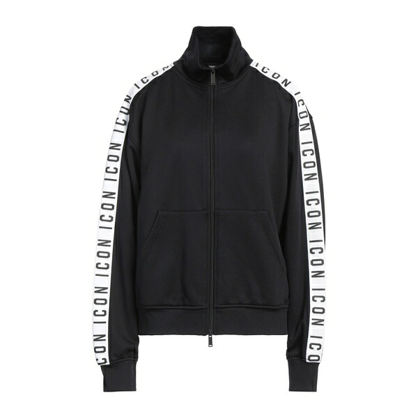 【貨物輸送無料】 ディースクエアード レディース パーカー・スウェットシャツ アウター Sweatshirts Black