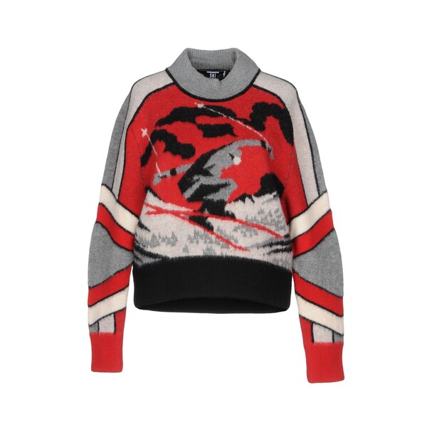 【貨物輸送無料】 ディースクエアード レディース 編み物\u0026プルオーバー アウター Sweaters Red トップス-ニット・セーター