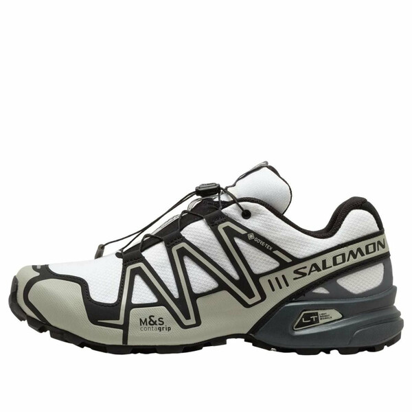 SALOMON サロモン メンズ スニーカー 【SALOMON Speedcross 3 GTX \u0027White Metal Turbul\u0027 478675】  大いさ US_7(25.0糎) スニーカー-メンズ靴-靴