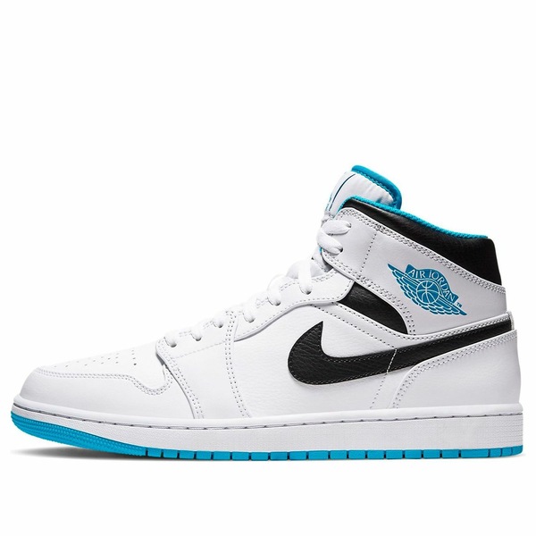 Jordan ジョーダン メンズ スニーカー 【Air Jordan 1 Mid \u0027Laser Blue\u0027 554724-141】  大いさ US_11(29.0珊) スニーカー-靴