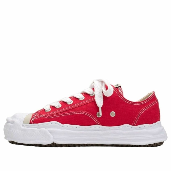 Maison MIHARA YASUHIRO ミハラヤスヒロ メンズ スニーカー 【Maison MIHARA YASUHIRO Hank OG Sole Canvas Low \u0027Red\u0027 A05FW702-RED】  大きさ US_8(26.0糎)