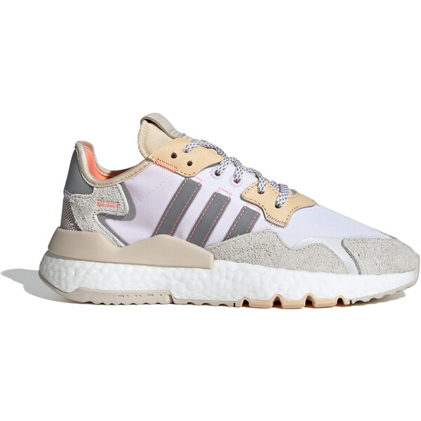 adidas アディダス レディース スニーカー 【adidas Nite Jogger White Glow Orange (Women's)】 サイズ US_5.5(22.5cm) Cloud White/Linen/Glow Orange|asty