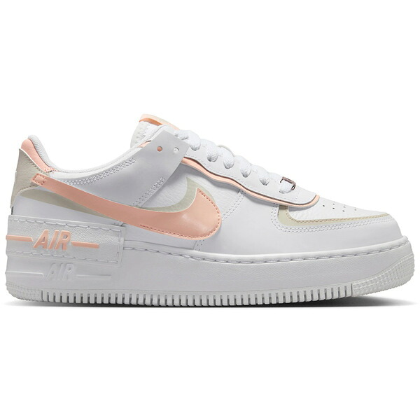Nike ナイキ レディース スニーカー  【Nike Air Force 1 Low Shadow White Light Orewood Brown Washed Coral (Women\u0027s)】  大きさ US_6(23.0糎) White/Light Orewood Brown/White/Washed Coral