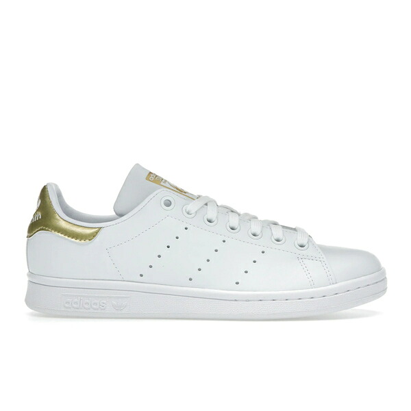 adidas アディダス レディース スニーカー 【adidas Stan Smith White Gold Metallic】 サイズ US_W_11 Cloud White/Cloud White/Gold Metallic｜asty