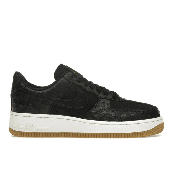 Nike ナイキ レディース スニーカー  【Nike Air Force 1 Low \u002707 Black Ostrich Gum (Women\u0027s)】  大きさ US_W_11.5 Black/Sail-Gum Light Brown