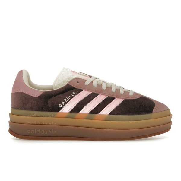 adidas アディダス レディース スニーカー  【adidas Gazelle Bold Shadow Brown Warm Clay Glow Pink (Women\u0027s)】  大きさ US_7(24.0糎) Shadow Brown/Warm Clay/Glow Pink