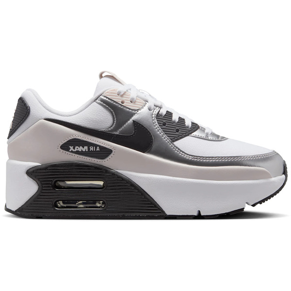 Nike ナイキ レディース スニーカー 【Nike Air Max 90 LV8 White Phantom Metallic Silver Black (Women's)】 サイズ US_6.5(23.5cm) White/Phantom/Metallic Silver/Black|asty