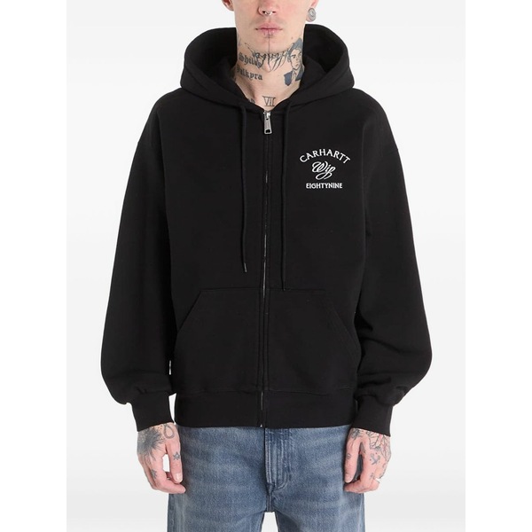 カーハート メンズ パーカー・スウェットシャツ アウター Zip-up hoodie Black｜asty
