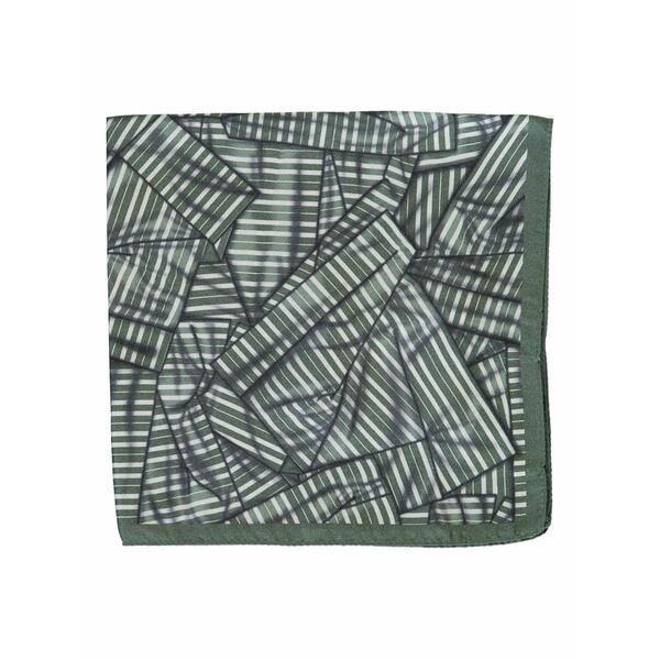 ゼニア メンズ 消音装置・袈裟・えり巻き 佩び物 Patterned-print scarf Green