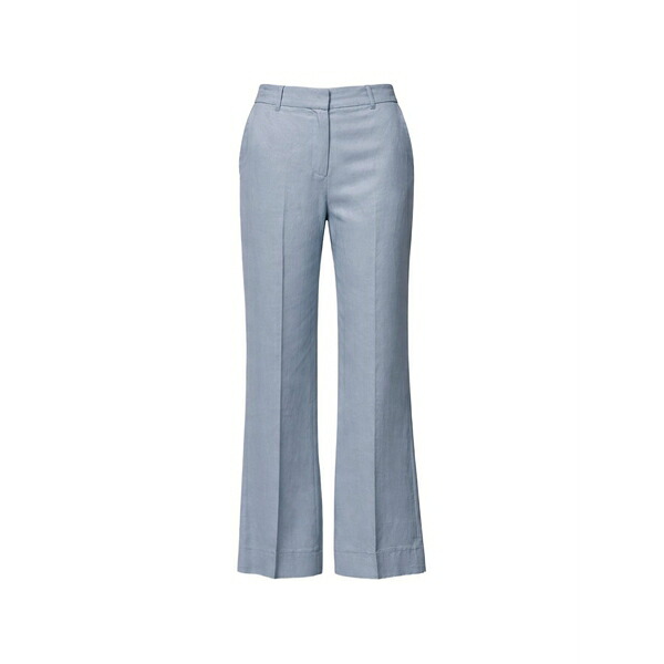 騒々しい混乱 レディース 心地好いズボン下 ボトムス Cropped straight trousers Blue