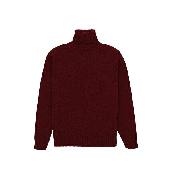 フォルテラ メンズ 編み物\u0026プルオーバー アウター London ribbed-cuff turtleneck sweater Red