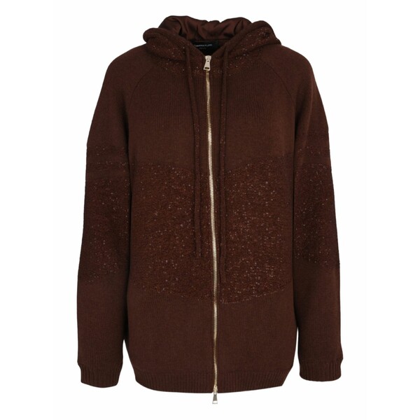 ファビアナ フィリッピ レディース ジレー アウター Hood cardigan Red