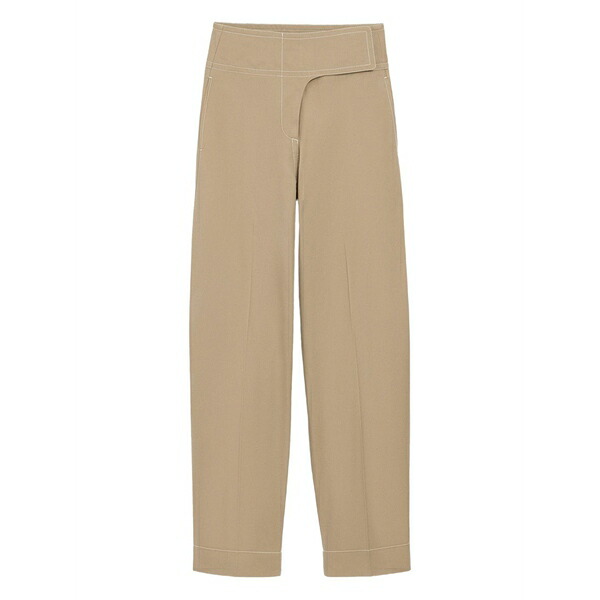 アミ レディース カジュアルパンツ ボトムス Wrapped belted trousers Neutrals|asty