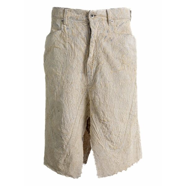 リックオウエンス レディース スコート ボトムス Frayed textured skirt Neutrals