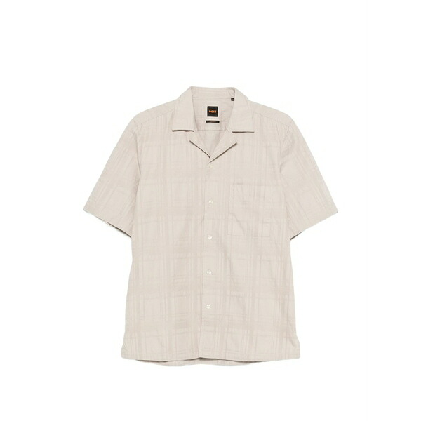 ボス メンズ シャツ トップス Buttoned shirt Neutrals