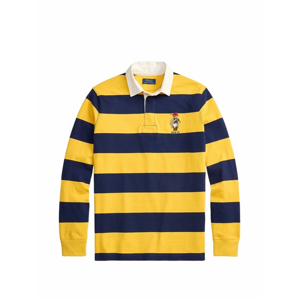 ラルフローレン メンズ スポーツシャツ トップス Striped embroidered polo shirt Yellow