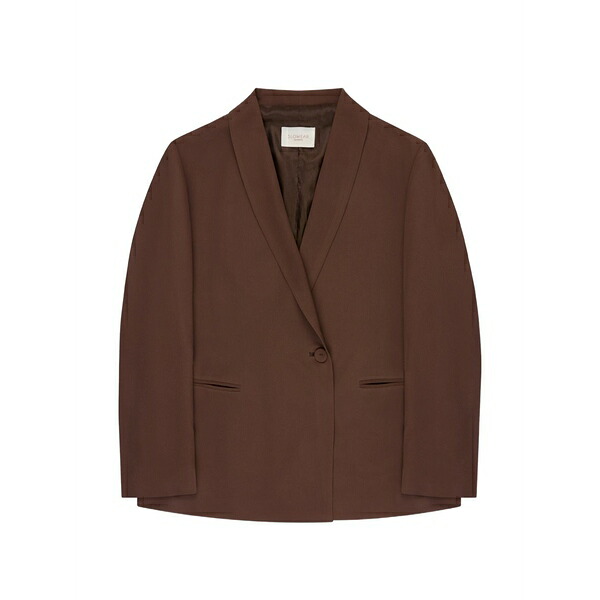 モンテドーロ レディース 上衣＆上衣 アウター Wide-fit blazer Brown