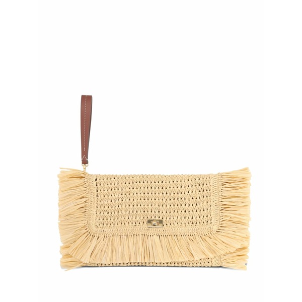 アニヤハインドマーチ レディース クラッチペダル御徒面子 御徒面子 Fringed clutch bag Neutrals
