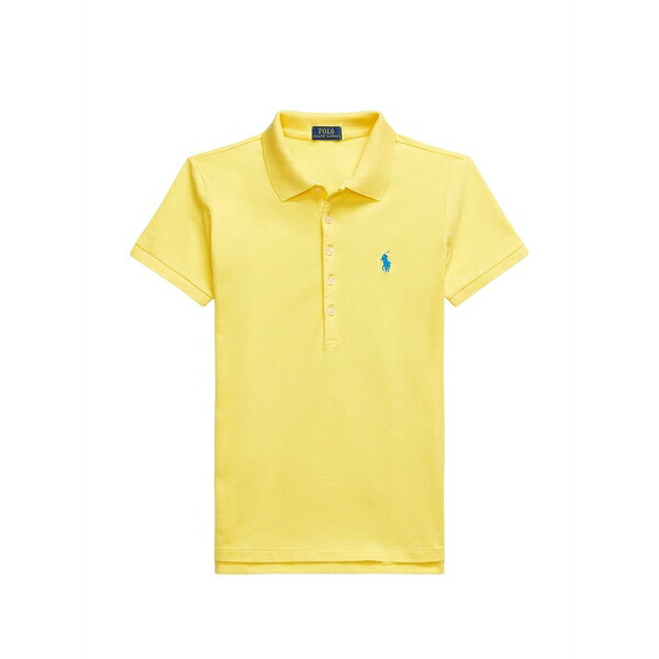 ラルフローレン レディース スポーツシャツ トップス Button logo polo top Yellow