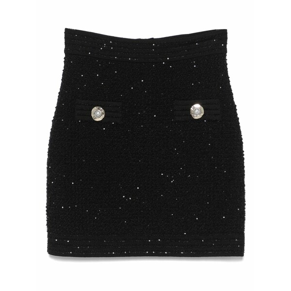 バルマン レディース スコート ボトムス High-waisted skirt Black