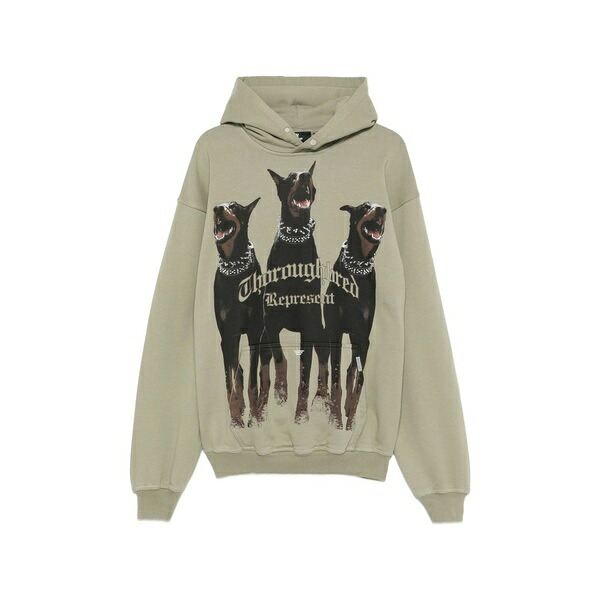 リプレゼント メンズ パーカー・スウェットシャツ アウター Graphic-print hoodie Neutrals|asty