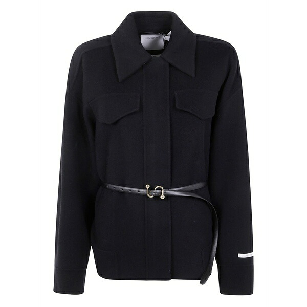 運動競技マックス レディース 上衣＆上衣 アウター Flap-pocket jackets Black