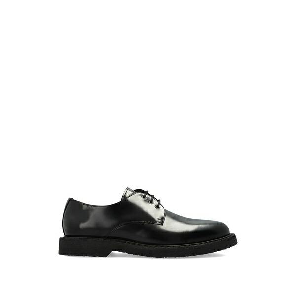 アーペーセー メンズ お召しものシューズ シューズ Glazed leather derbies Black