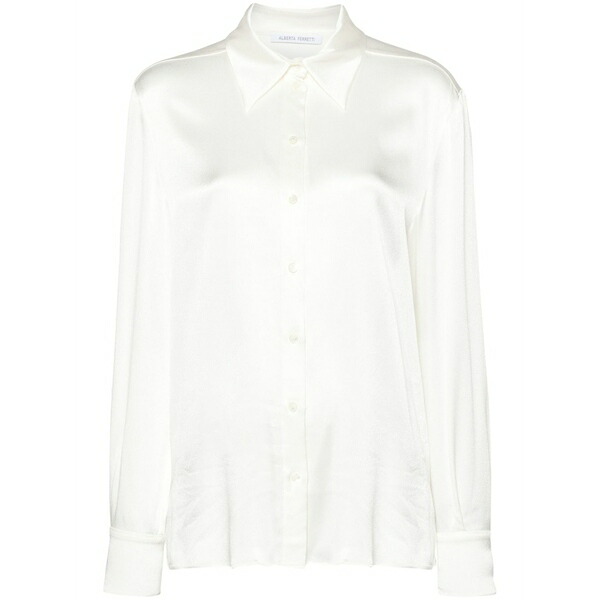 アルベルタ フェレッティ レディース シャツ トップス Pointed-collar shirt Neutrals｜asty