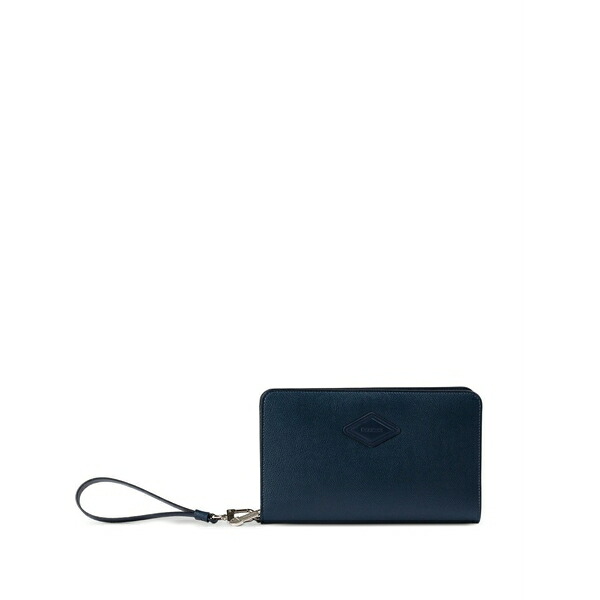 ドンカルズ メンズ 金入れ 付属物 Palmellato leather double-zip wallet Blue