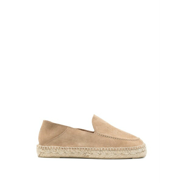 マネビ レディース サンダル シューズ Suede espadrilles Neutrals|asty