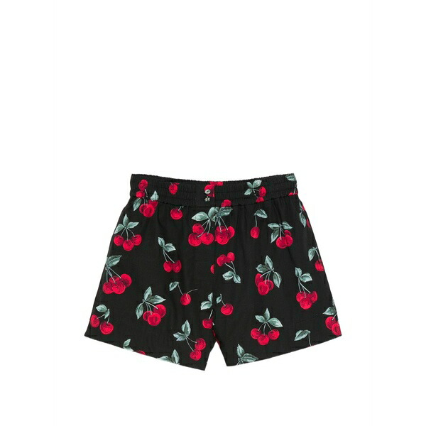 ツインセット レディース カジュアルパンツ ボトムス Cherry-print shorts Black
