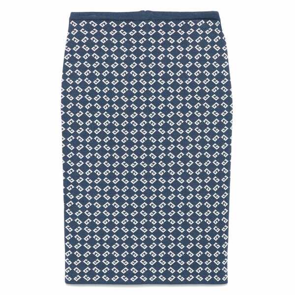 ジバンシー レディース スコート ボトムス Monogram 72-jacquard MIDI skirt Blue