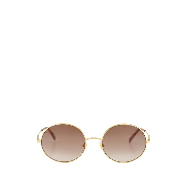 ヴァレンティノ ガラヴァーニ レディース 黒眼鏡＆アイウェア 付属物 Vlogo signature round-frame sunglasses Gold