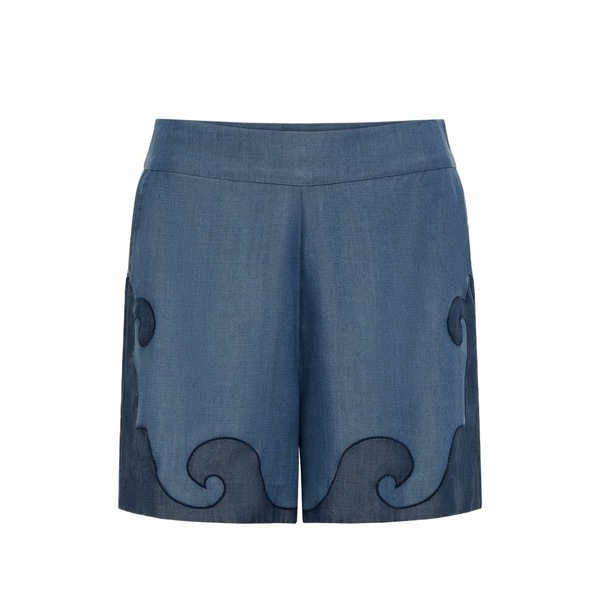 キャロリーナケー レディース 心地好いズボン下 ボトムス Roma shorts Blue