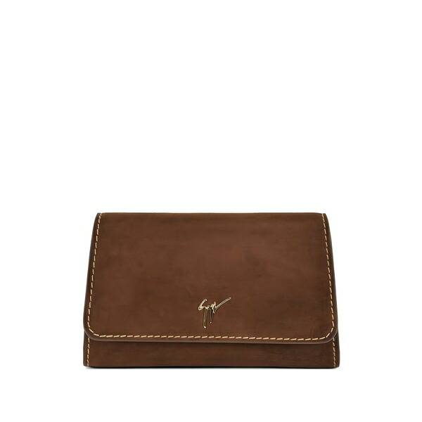 ジュゼッペザノッティ レディース ハンドバック 御徒面子 Mini cleopatra chain-strap clutch bag Brown