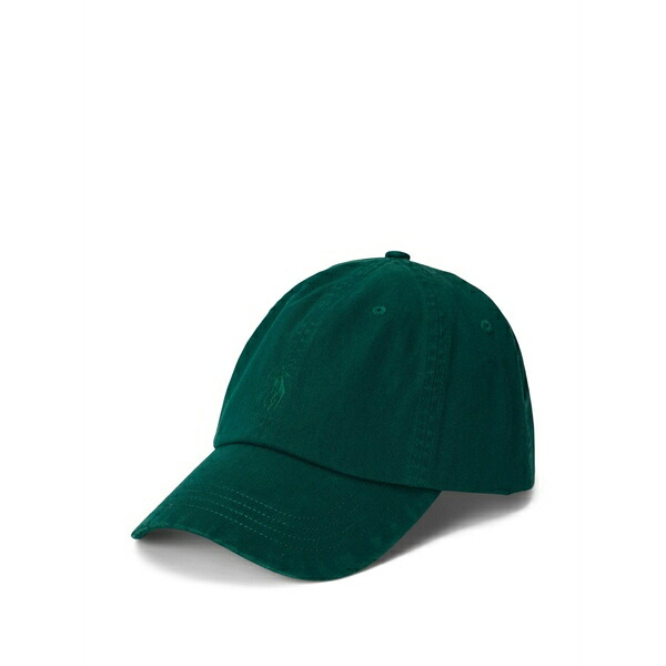 ラルフローレン メンズ 帽子 アクセサリー Cotton baseball cap Green|asty