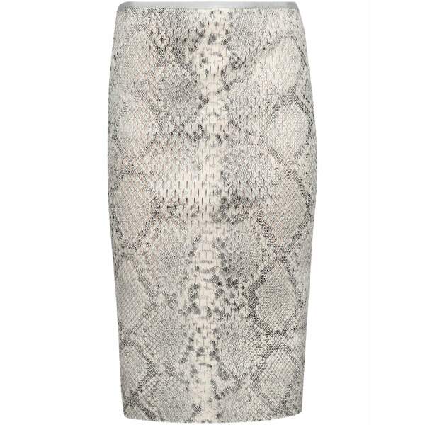 アレキサンダーワン レディース スコート ボトムス Snake-print pencil skirt White