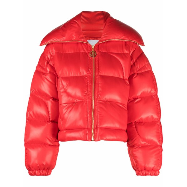 ジャンパトゥ レディース 上衣＆上衣 アウター Cropped puffer jacket Red