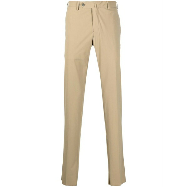 PTトリノ メンズ 心地好いズボン下 ボトムス Pressed-crease tailored trousers Neutrals