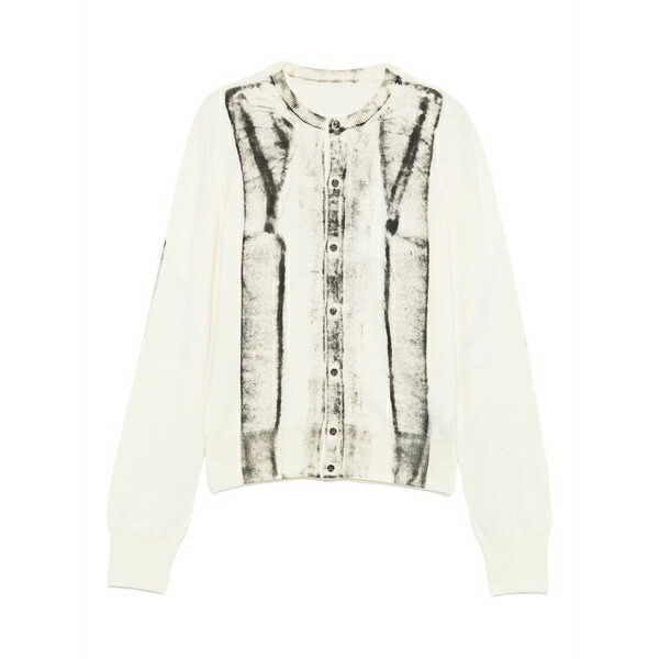 マルタンマルジェラ レディース 編み物\u0026スウェーター アウター Cardigan-print jumper White