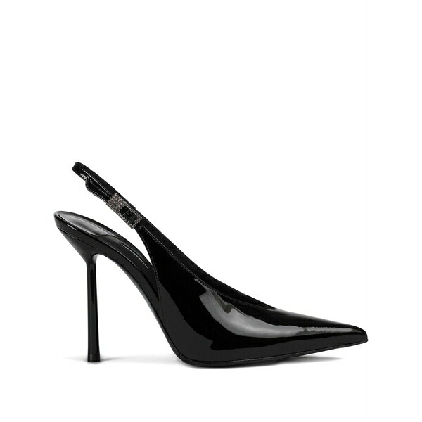 ル シラ レディース パンプス シューズ 100粍 clivage slingback crystal-embellished pumps Black