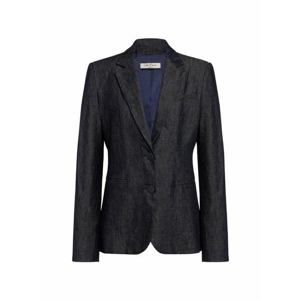 ドンダップ レディース 上衣＆上衣 アウター Single-breasted denim blazer Blue