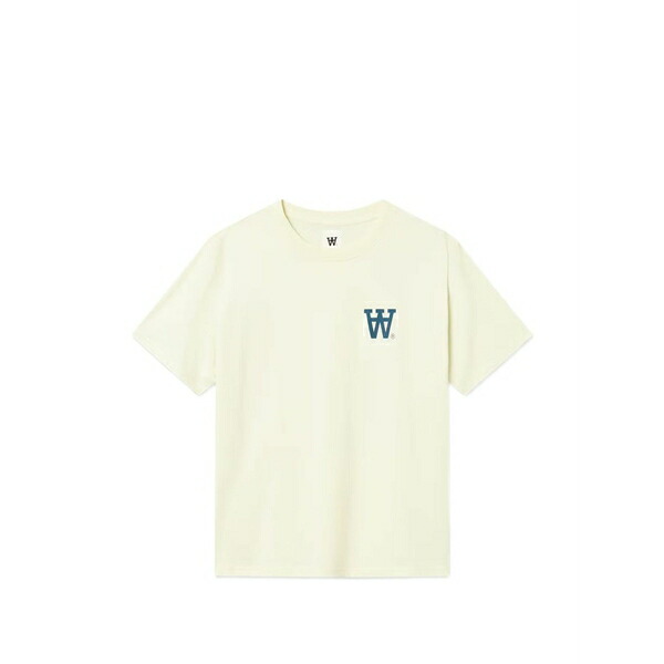 ウッド ウッド メンズ Tシャツ トップス Liam logo t-shirt Neutrals|asty