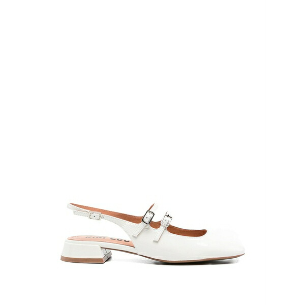 ビビロウ レディース パンプス シューズ Hina buckled slingback pumps White｜asty