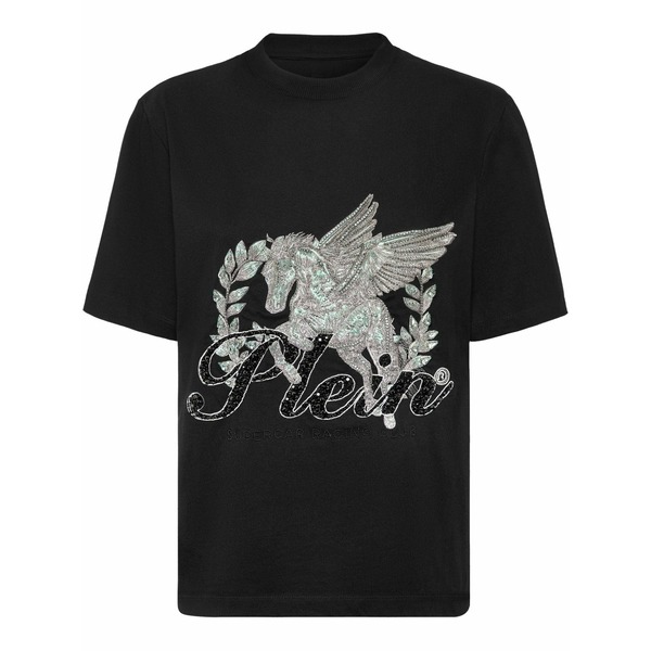 フィリップ飾り気のない レディース ティーシャツ トップス Unicorn t-shirt Black