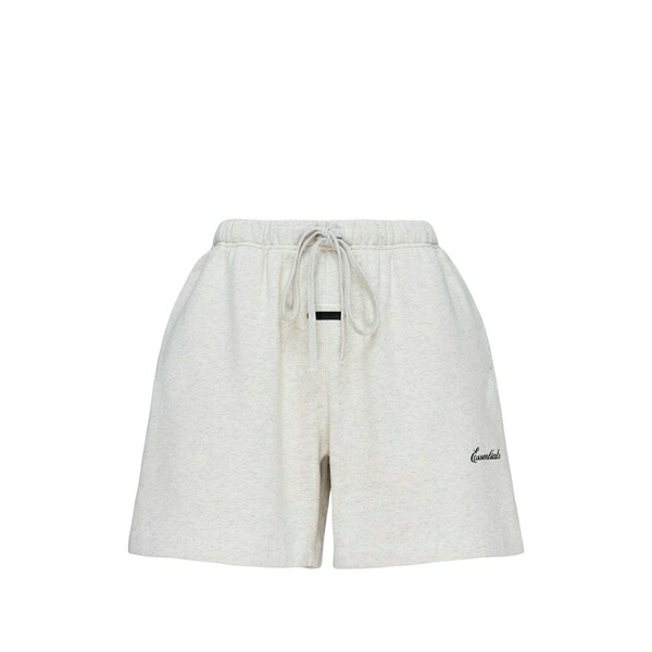 エフオージーエッセンシャルズ メンズ カジュアルパンツ ボトムス Essentials-embroidered shorts Grey｜asty