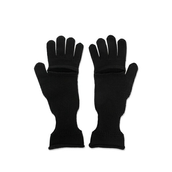 イッセイミヤケ レディース 手袋 アクセサリー Cut-out gloves Black|asty