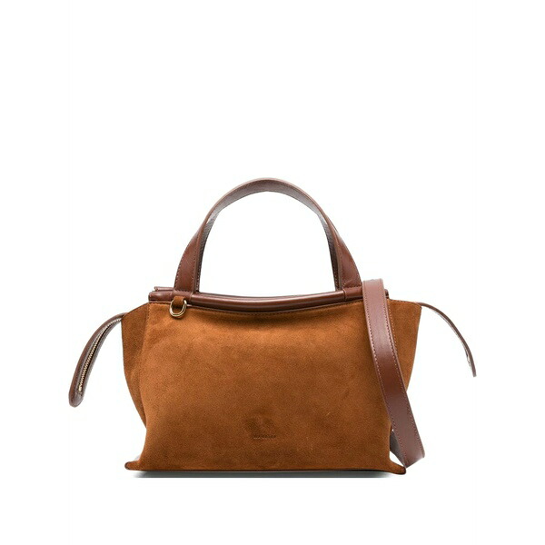 ワンドラー レディース トートバッグ バッグ Zip handle tote bag Brown