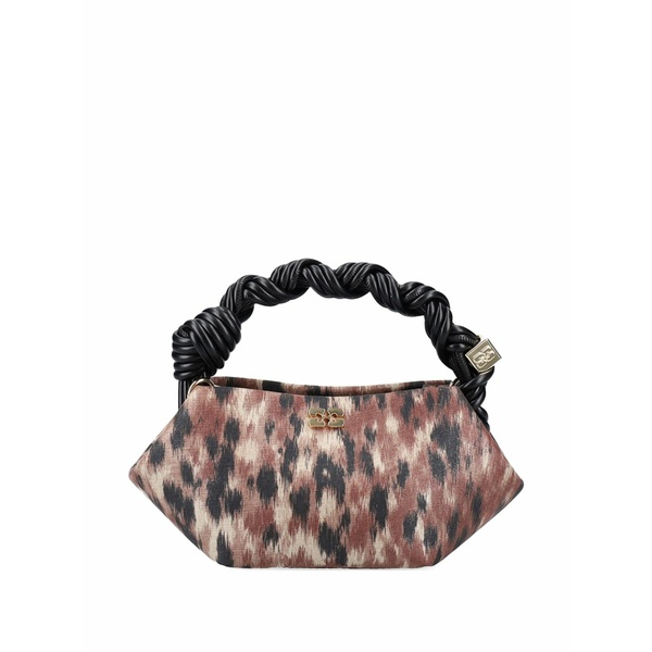ガニー レディース トートバッグ バッグ Mini bou braided-handle tote bag Brown｜asty